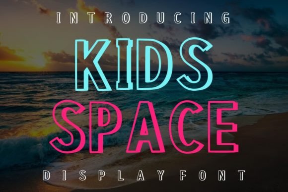 Kids Space: The Friendly Display Font for Creative Projects