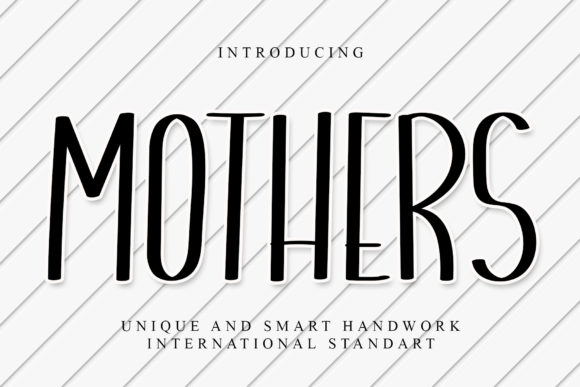 Mothers: A Simple, Neat Display Font for Standout Design