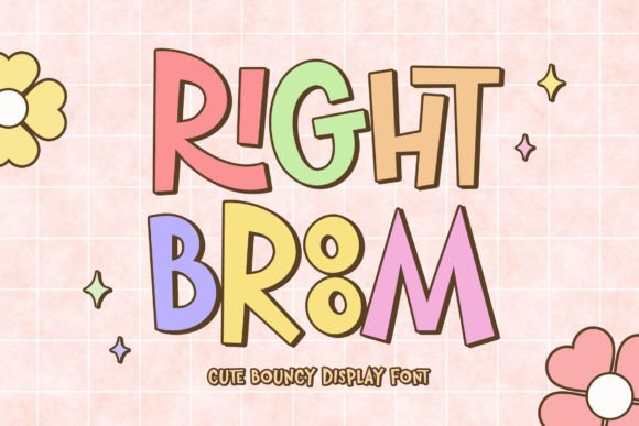 Right Broom: A Playful Font for Joyful Designs