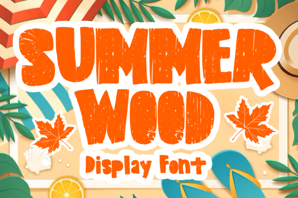 Summer Wood: A Bold Display Font for Vibrant Designs